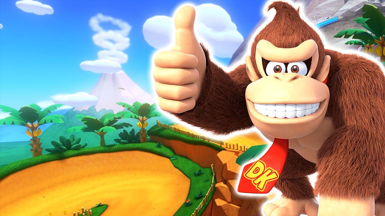 Mario Kart 8 Deluxe - GCN DK Mountain (Donkey Kong Gameplay)