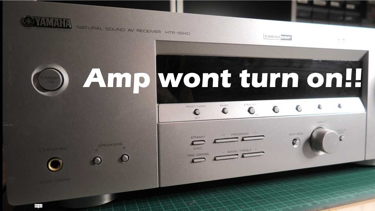 Yamaha HTR-5840 wont turn on - quick repair