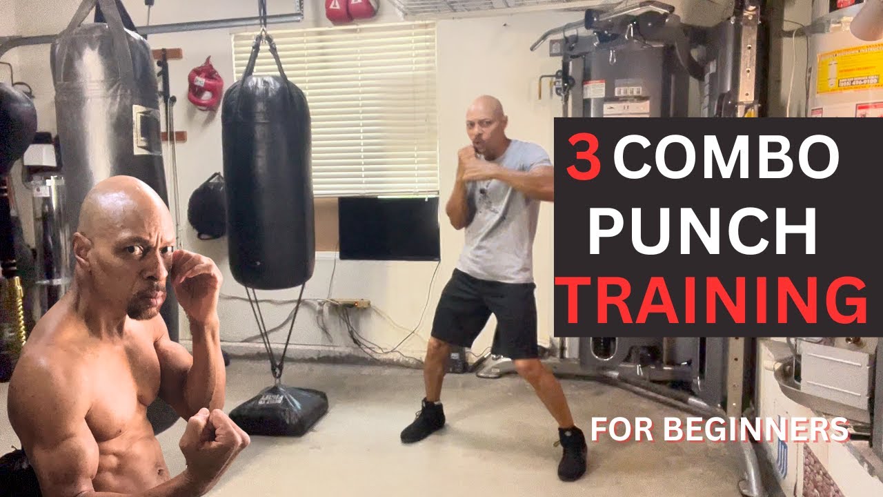 3 Punch Combos & Footwork For Beginners / Shadow Boxing