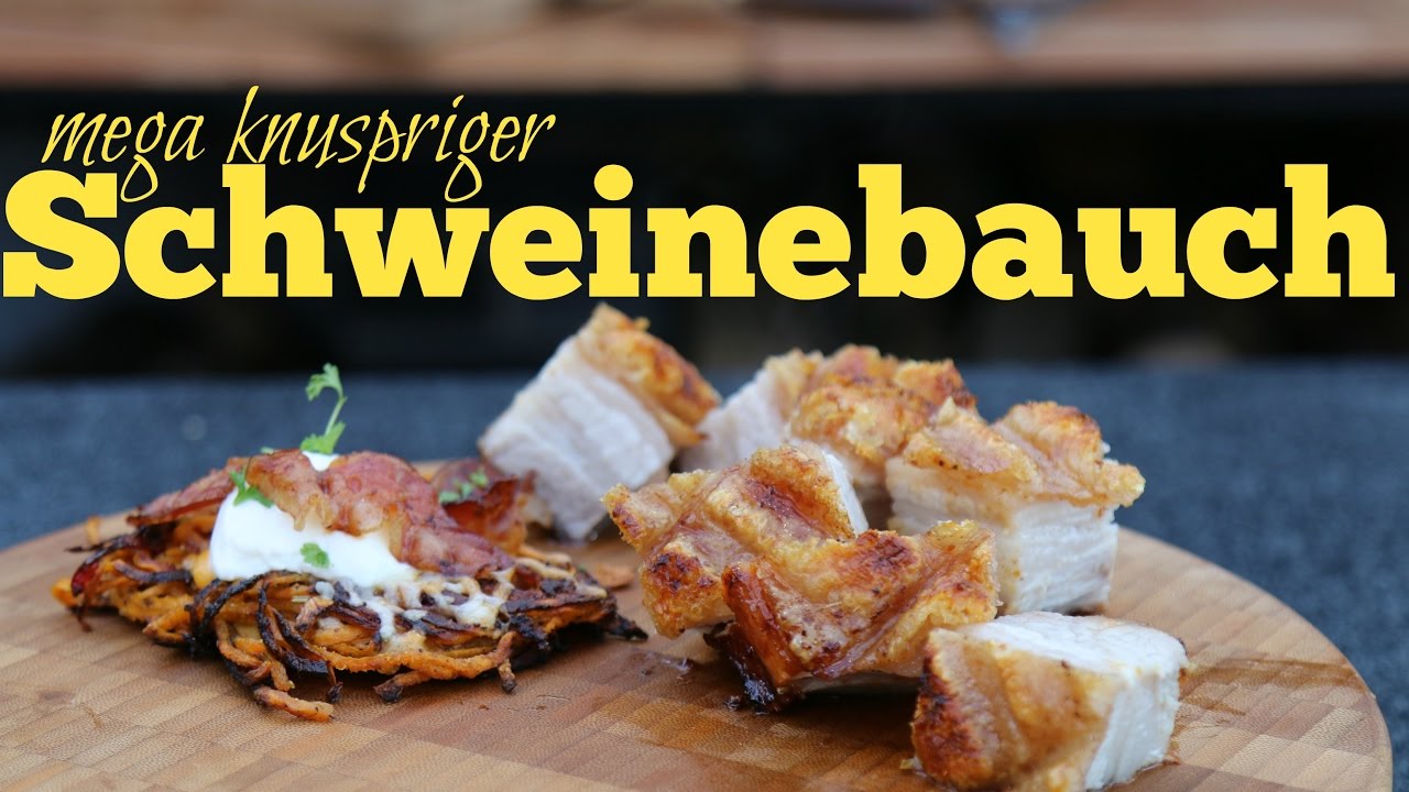 mega knuspriger Schweinebauch - crispy golden Pork Belly - 脆皮烧肉