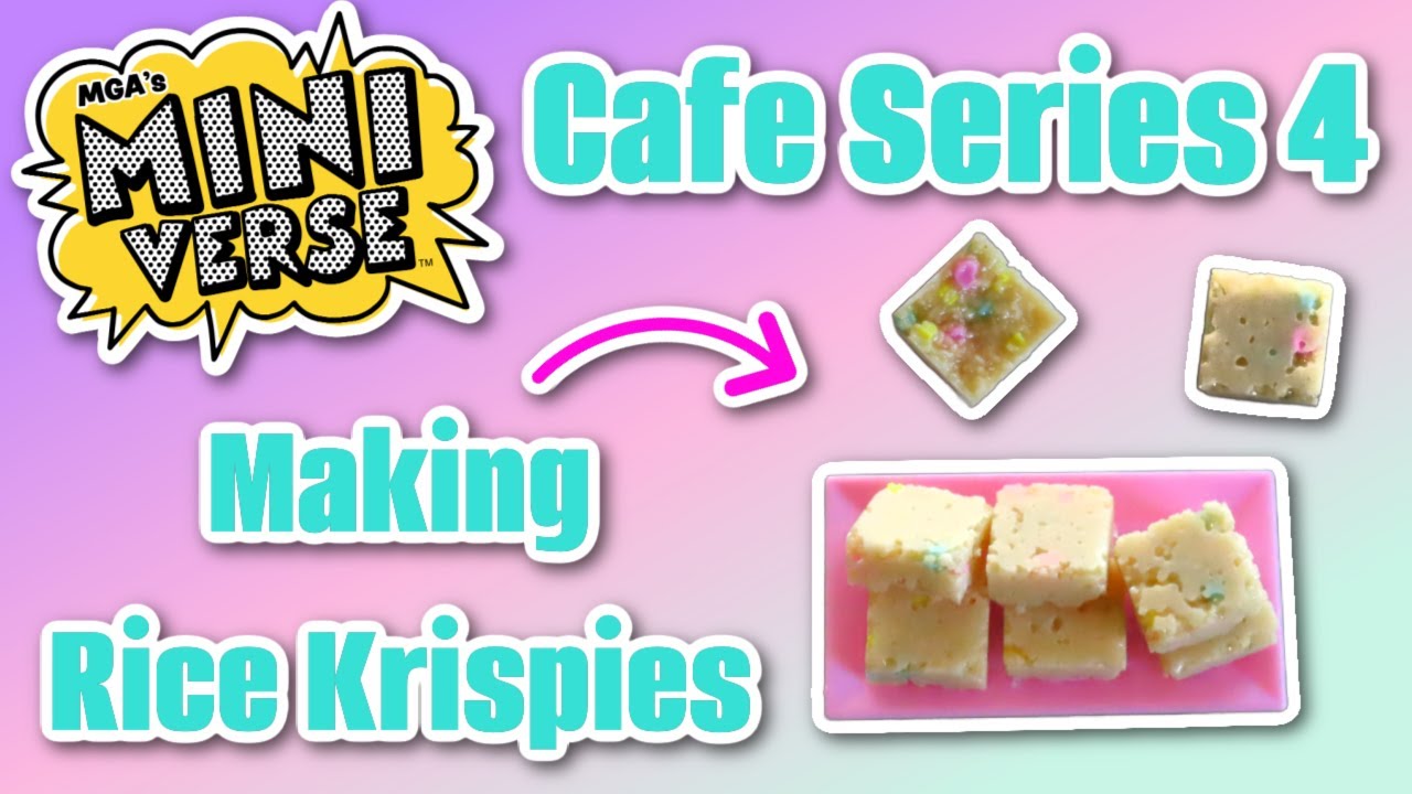 Making Miniature Rice Krispy Treats! Miniverse Cafe Series 4