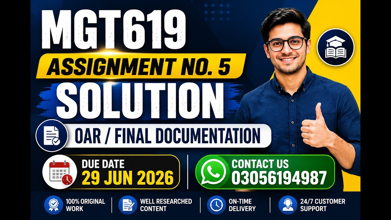 mgt619 Assignment no 5 solution 2025