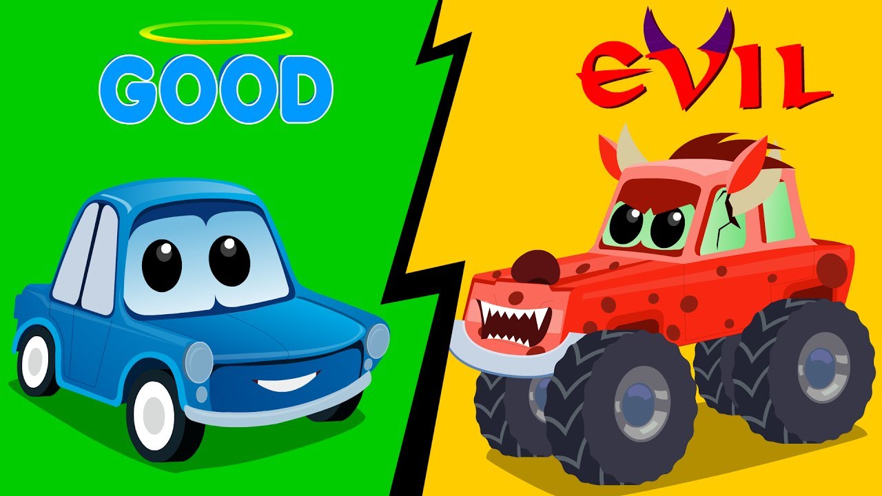 Zeek & Friends | Good vs Evil | good car vs evil car | Cartoons Video of cars