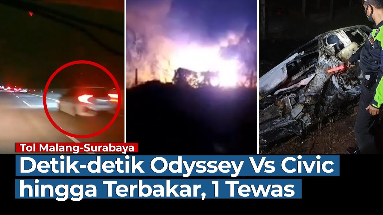 Viral Balapan Odyssey vs Civic di Tol Malang-Surabaya hingga Terbakar dan 1 Orang Tewas