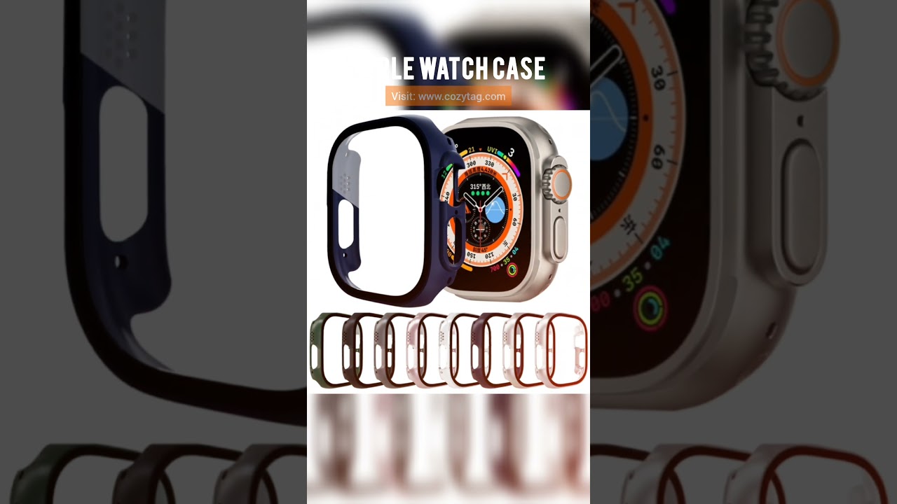 Tempered Glass Film PC Watch Case For Apple Watch Ultra 49mm  Apple Watch Ultra 2 