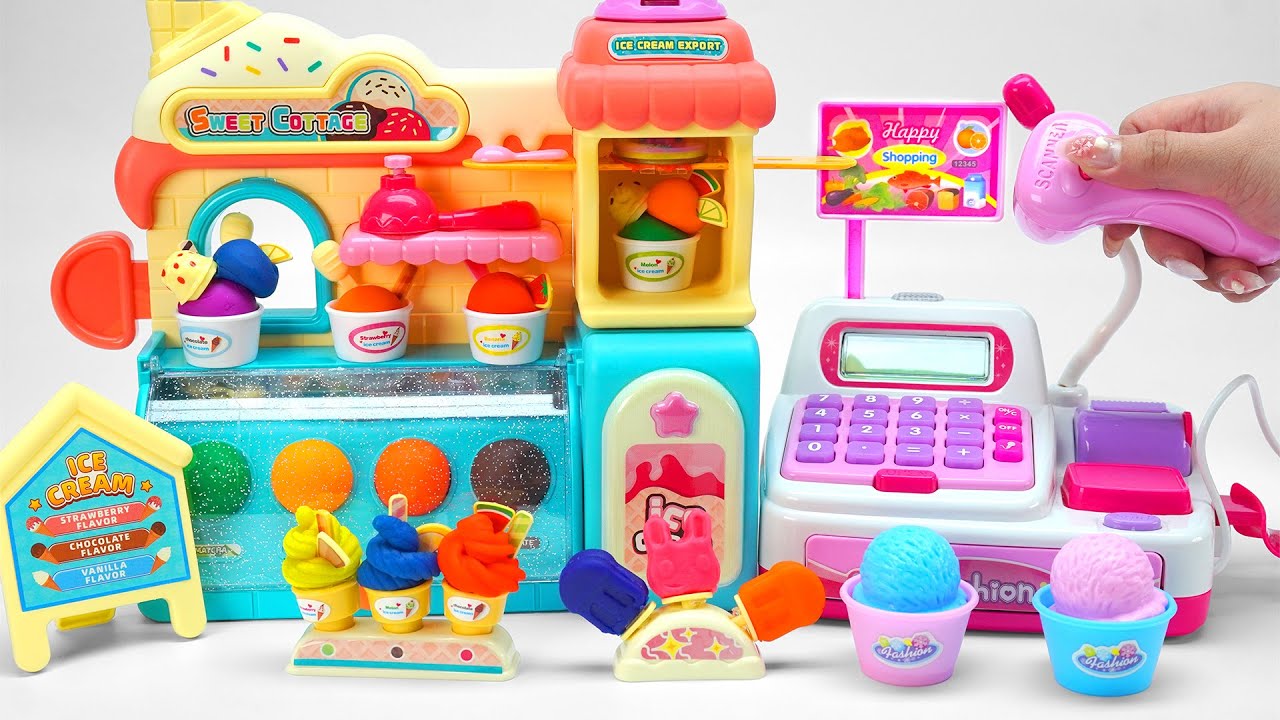 Ultimate Toys Collection ASMR, Satisfying Unboxing Ice Cream Shop PlaySet | Review Toys