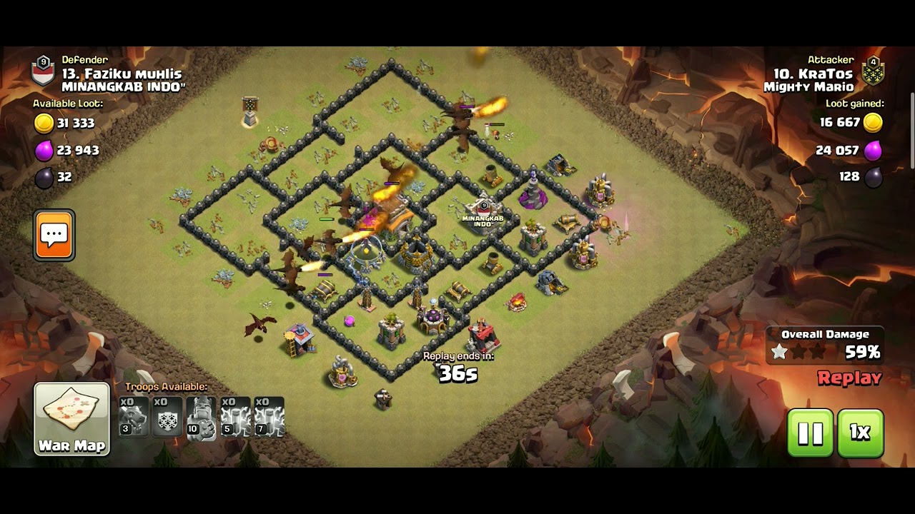 CWL 3⭐⭐⭐Drag Zap War Attack TH8 💯