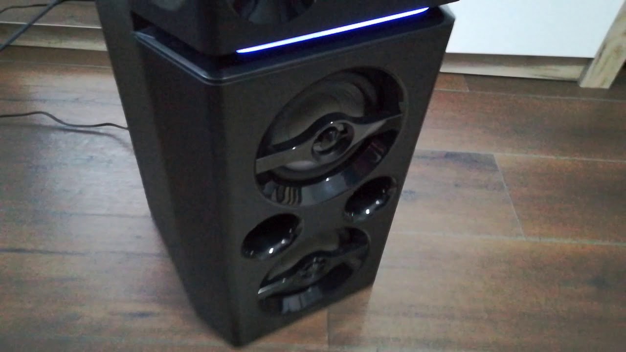 Boxa activa Panasonic SC-UA30E-k 300w test sunet