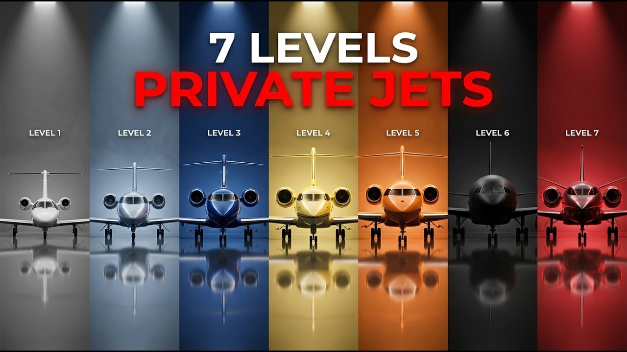 The 7 Levels of Private Jets Explained In 11 Minutes