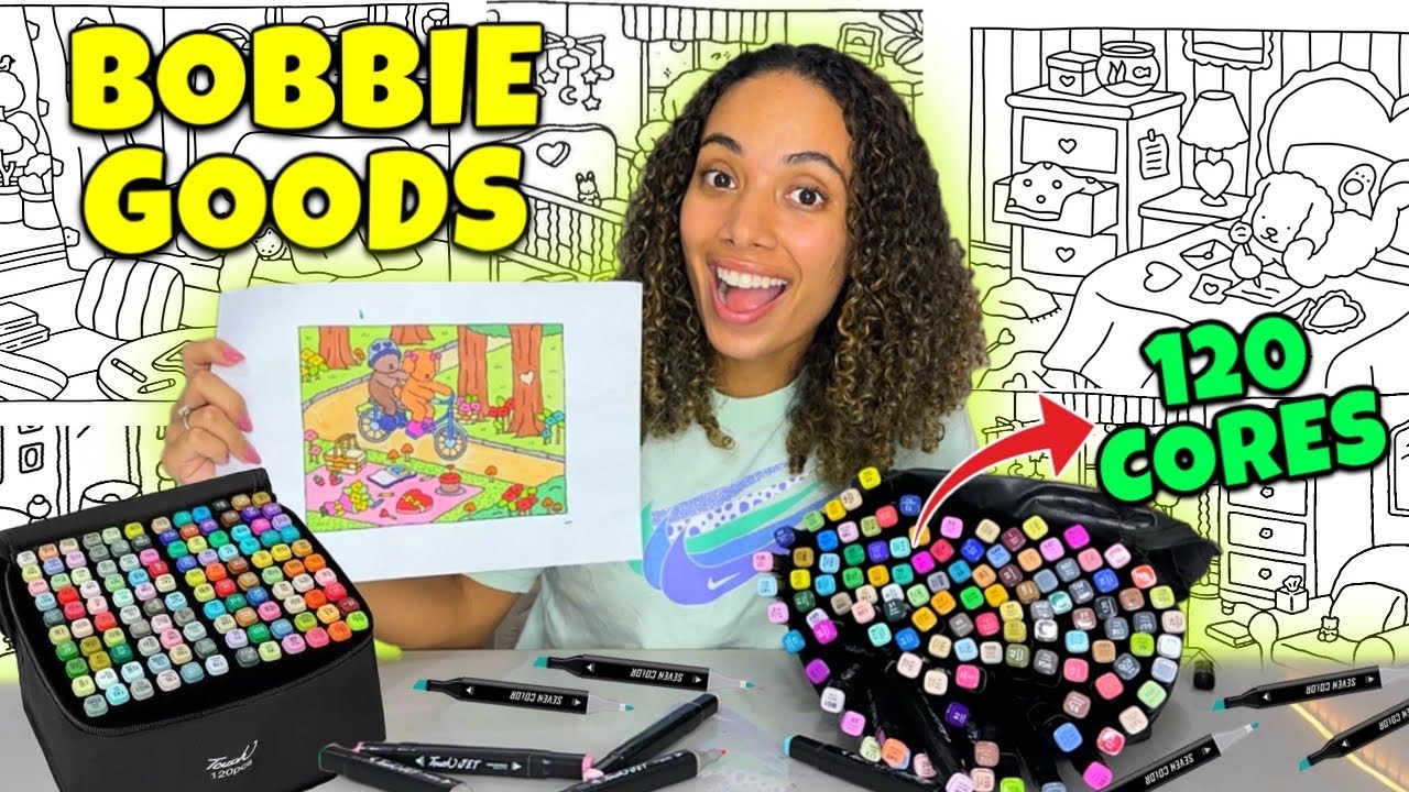 PINTANDO BOBBIE GOODS E TESTANDO KIT DE 120 CORES DA TOUCH!!!