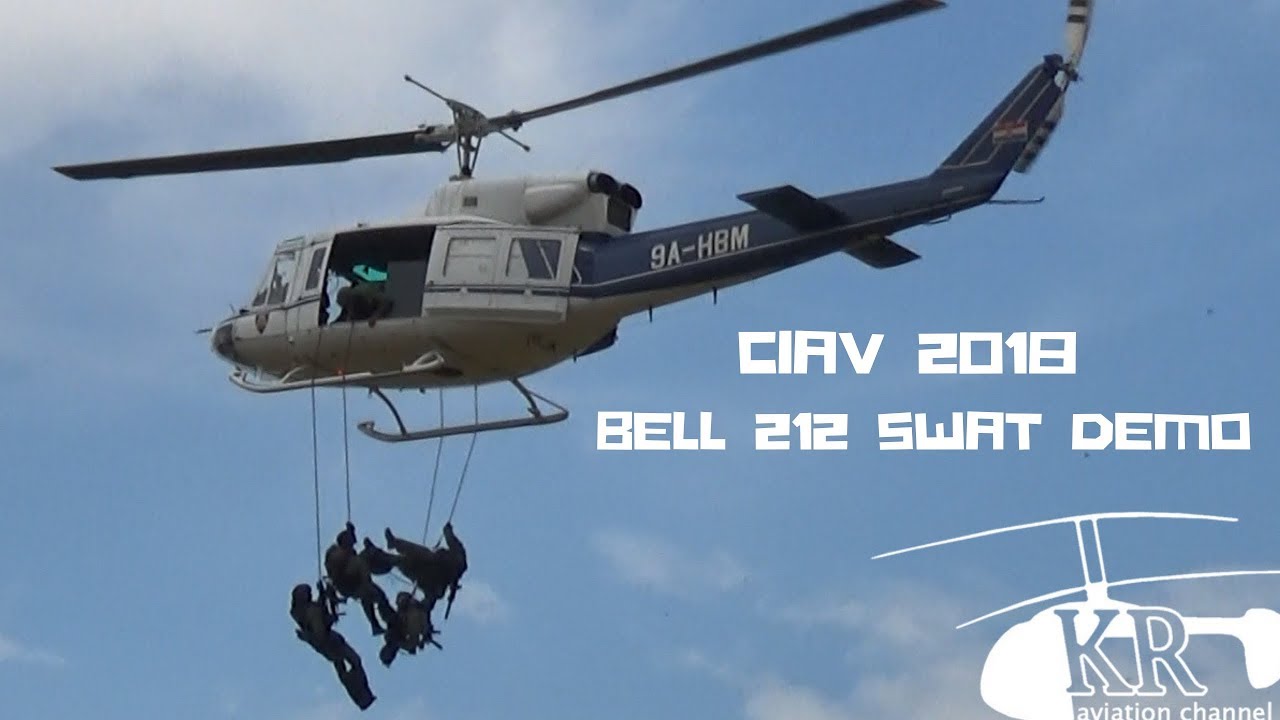 Bell 212 SWAT demo at CIAV 2018