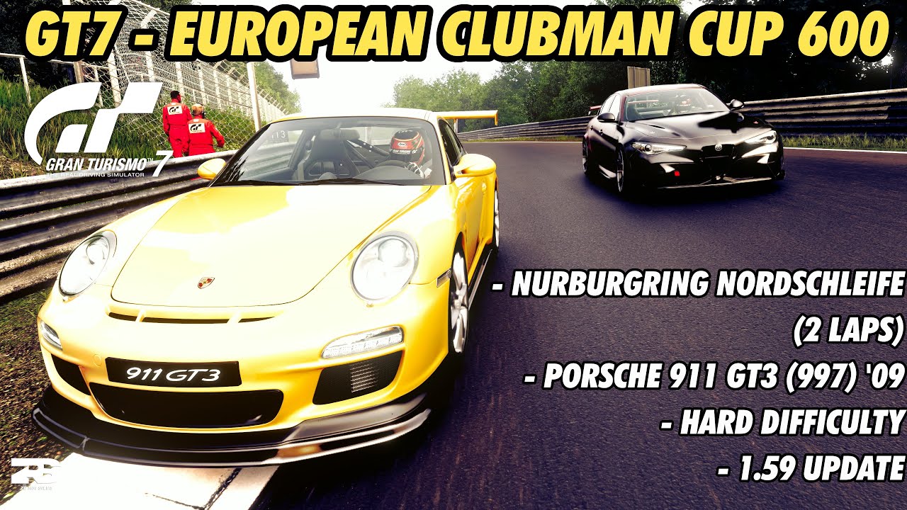 GT7 - European Clubman Cup 600 (Nurburgring Nordschleife) | Porsche 911 GT3 (997) '09 (1.59 Update)