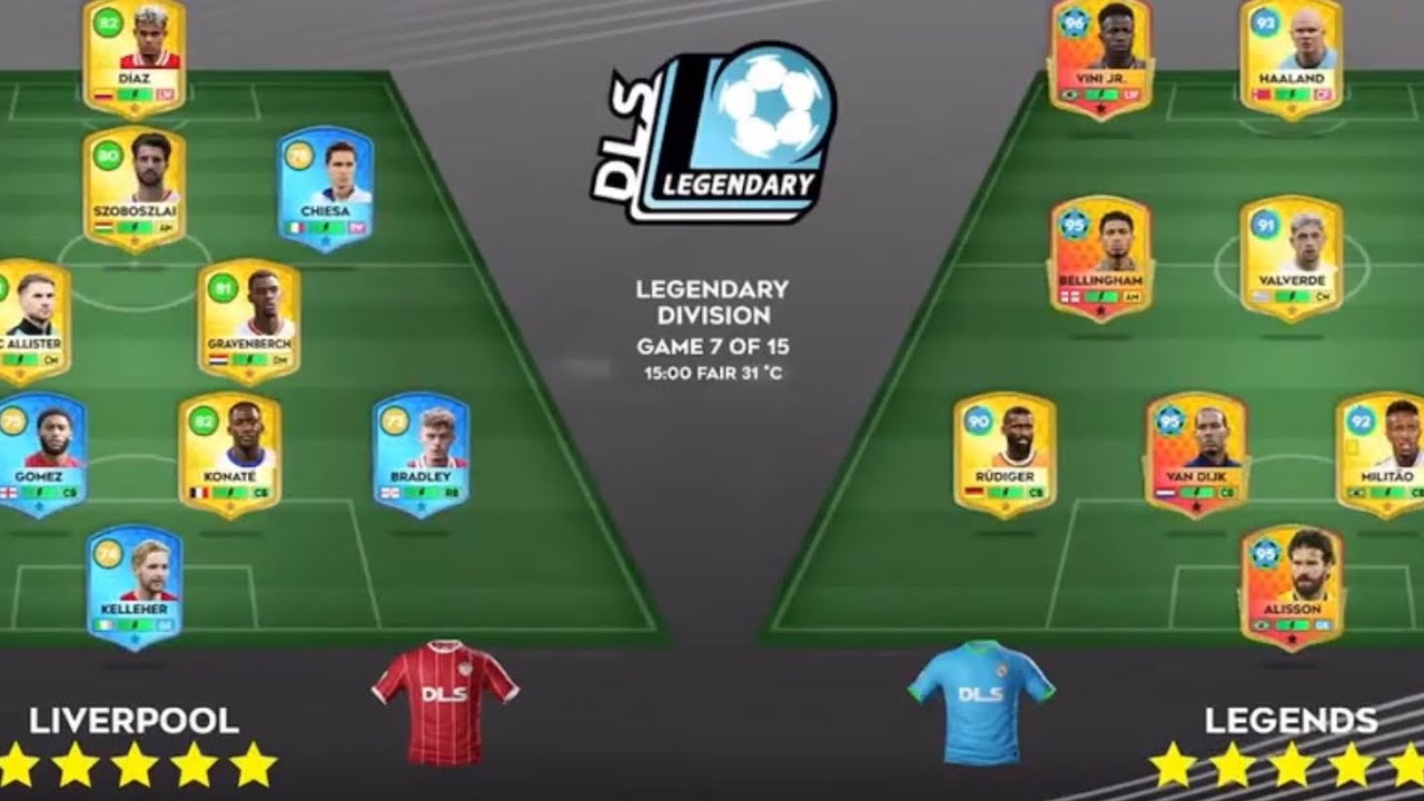DLS 25 | I play dls 25 Legends vs Liverpul.With funny moments.