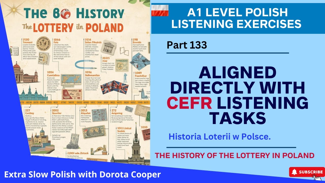 A1-level Polish listening exercises that are aligned directly with the CEFR listening tasks Part 133