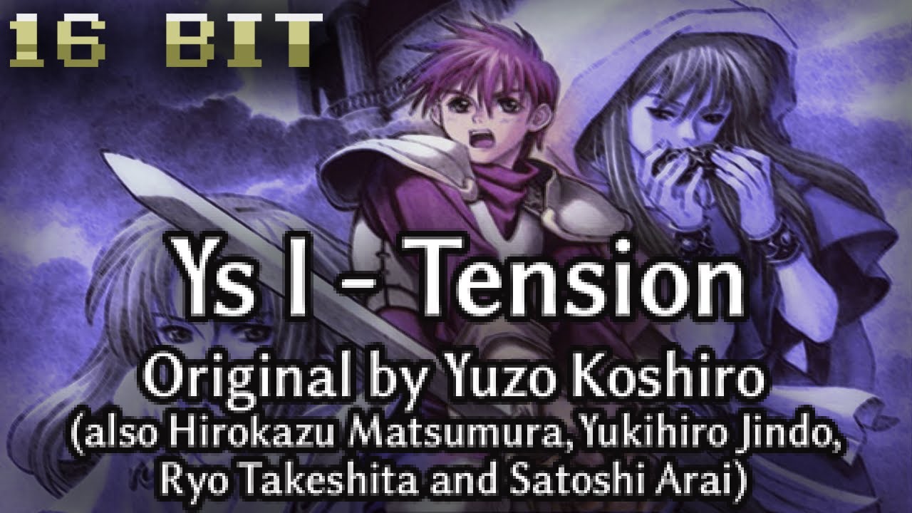 Tension 16 bit PC98-86 Cover (Ys I: Ancient Ys Vanished Omen)