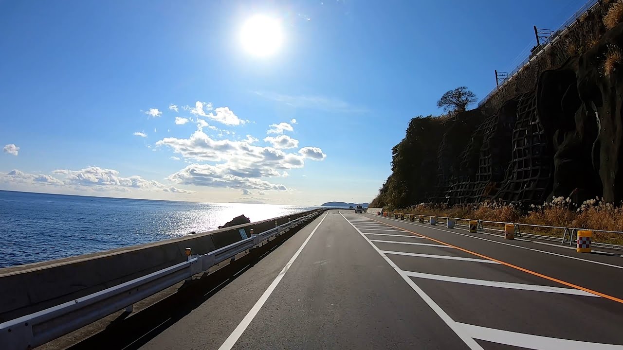 【車載】国道135号を全線走破する【神奈川県小田原市→静岡県下田市】