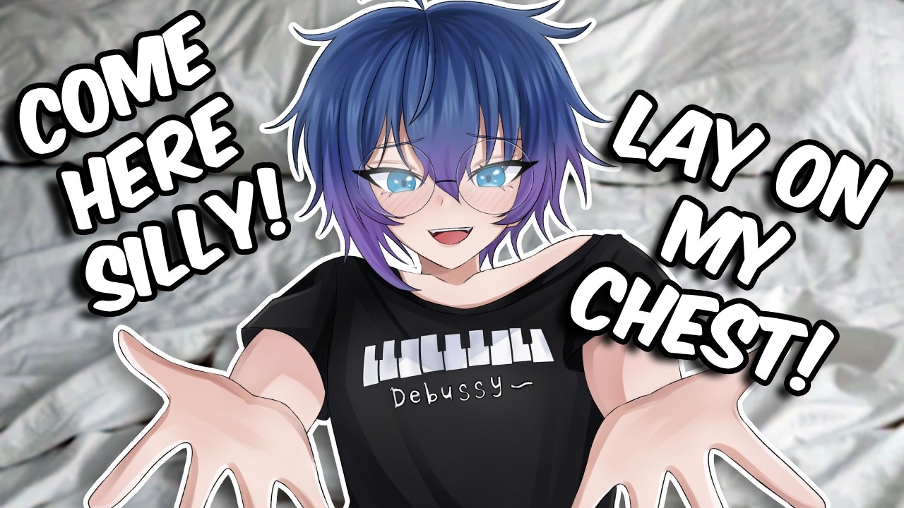 [ASMR] Getting Under Your Femboy BF's Shirt & Laying On His Chest