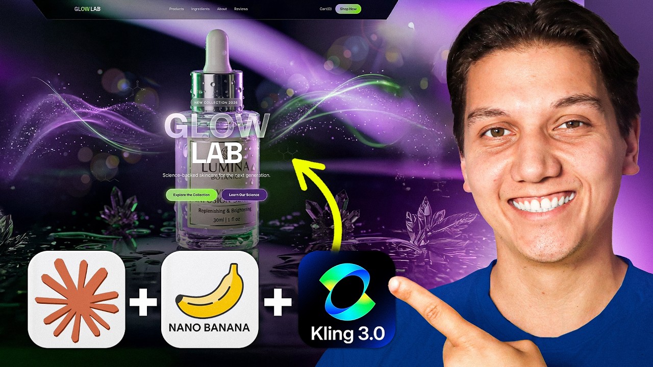 Claude Code + Nano Banana 2 + Kling 3.0 = НЕПРЕВЗОЙДЕННЫЕ веб-сайты