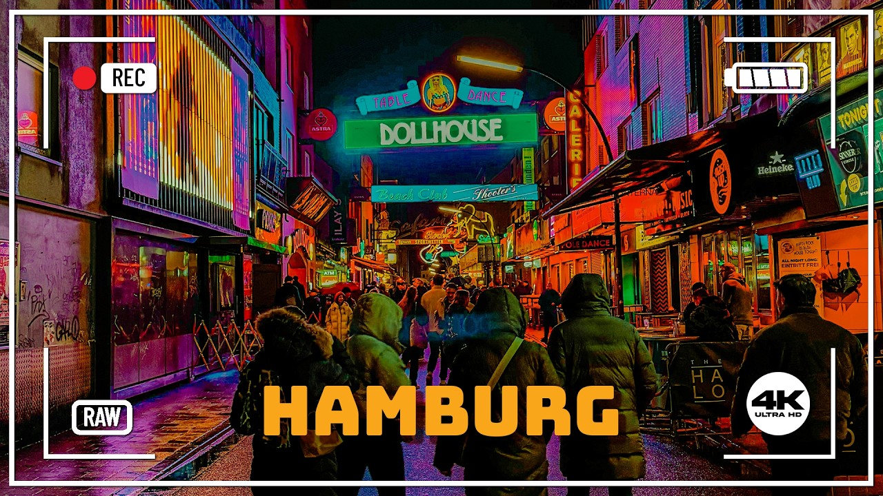 What’s St. Pauli Like at Night? HAMBURG Walk Through Reeperbahn & Herbertstraße | March 2024  [4K]