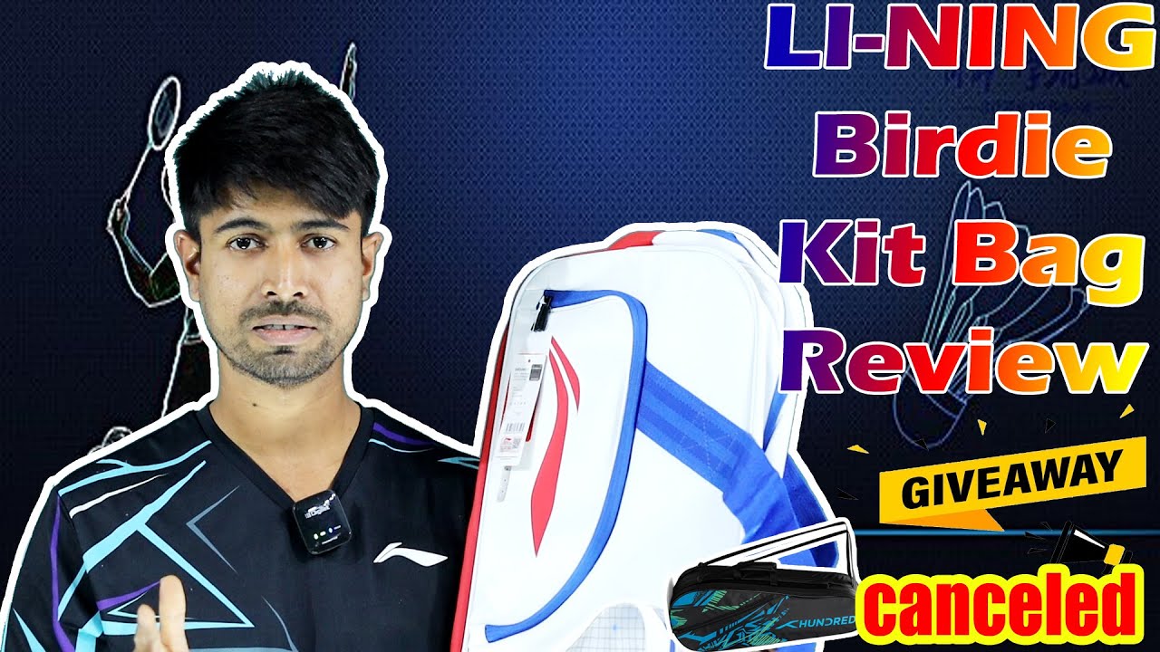 LI-NING Birdie Kit Bag Review | Premium Thermal Badminton Kit Bag for Professionals | Giveaway 🎁