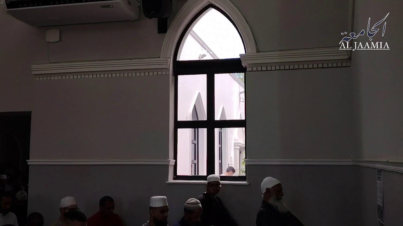 Jumuah proceedings conducted by Sheikh Sadullah Khan