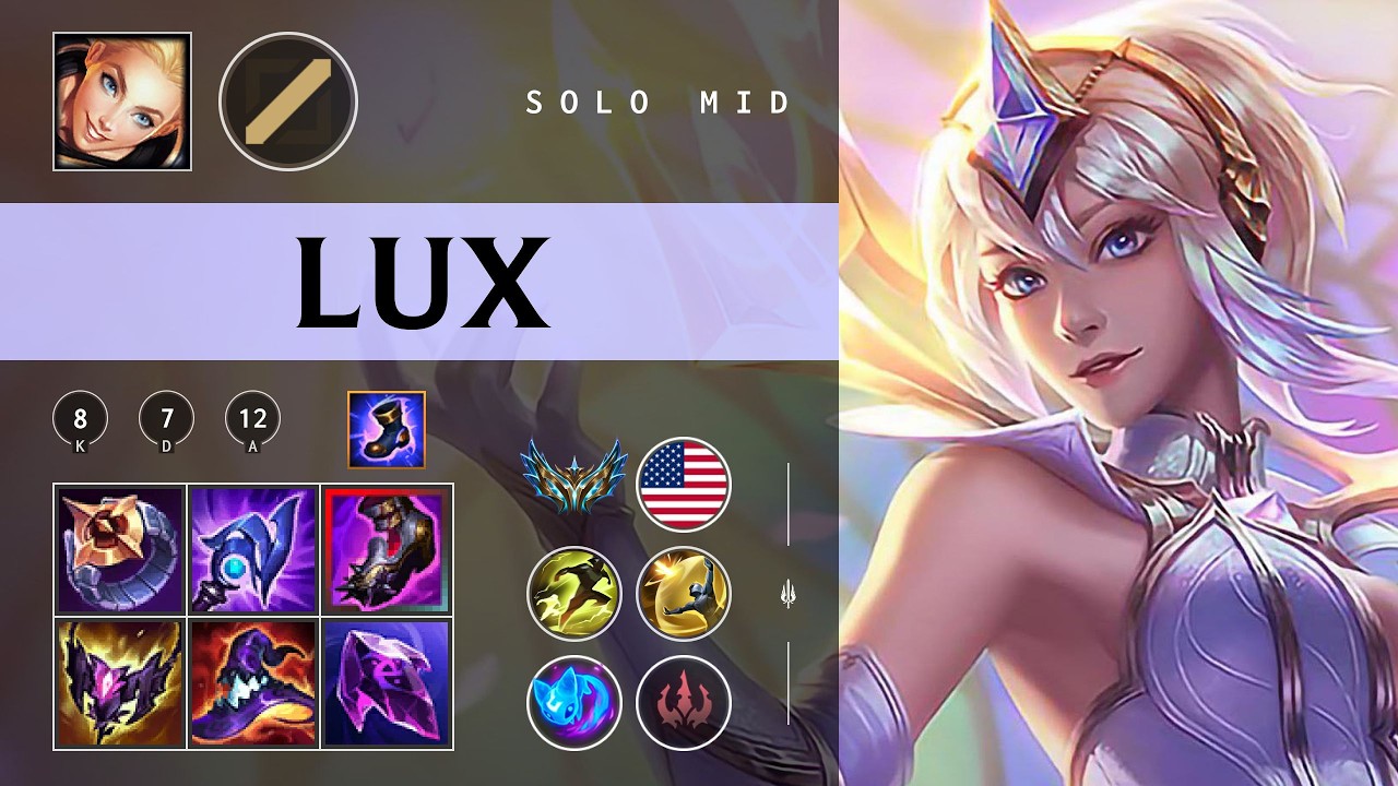 Lux Mid vs Akshan - NA Challenger Patch 26.04