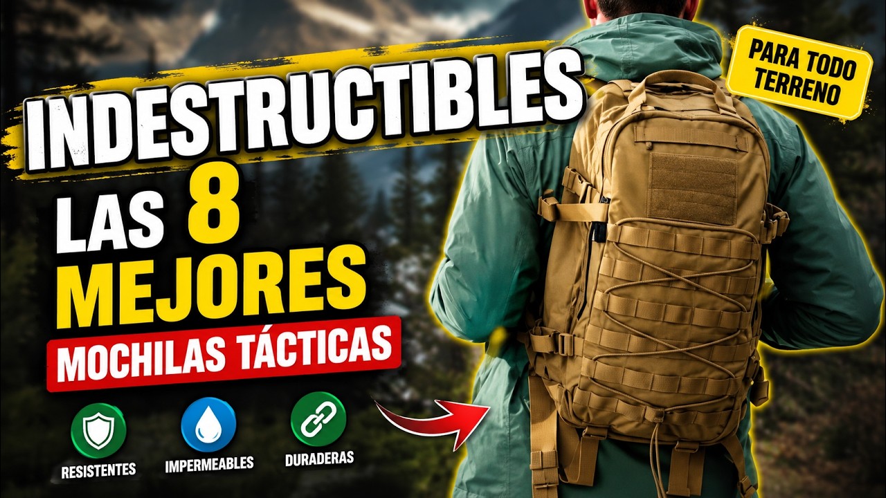 🎒 INDESTRUCTIBLES: Las 8 Mejores Mochilas Tácticas (Militar y Crossfit 2026)