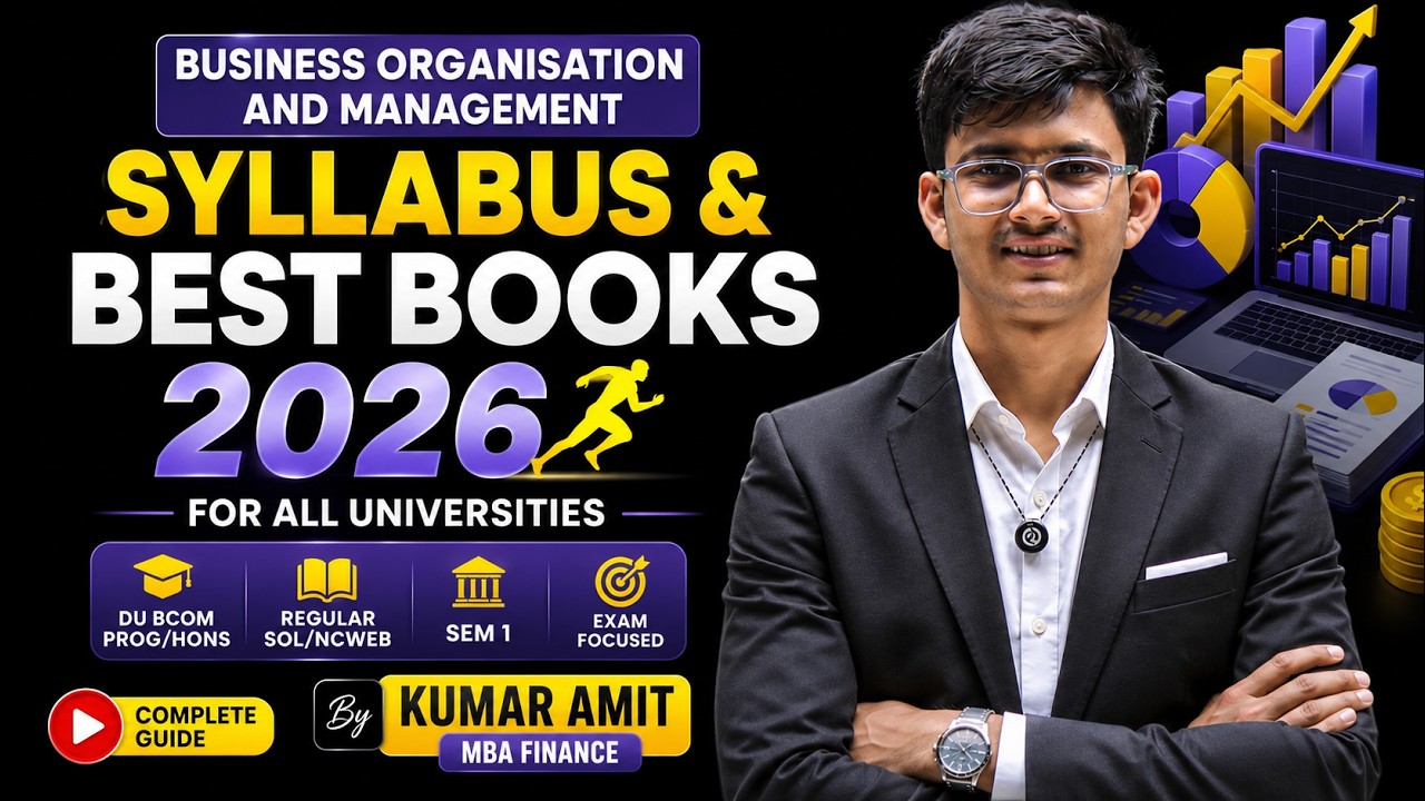 Business Organisation & Management BCom Syllabus 2026 | Best Books & Syllabus | DU Regular/SOL/NCWEB