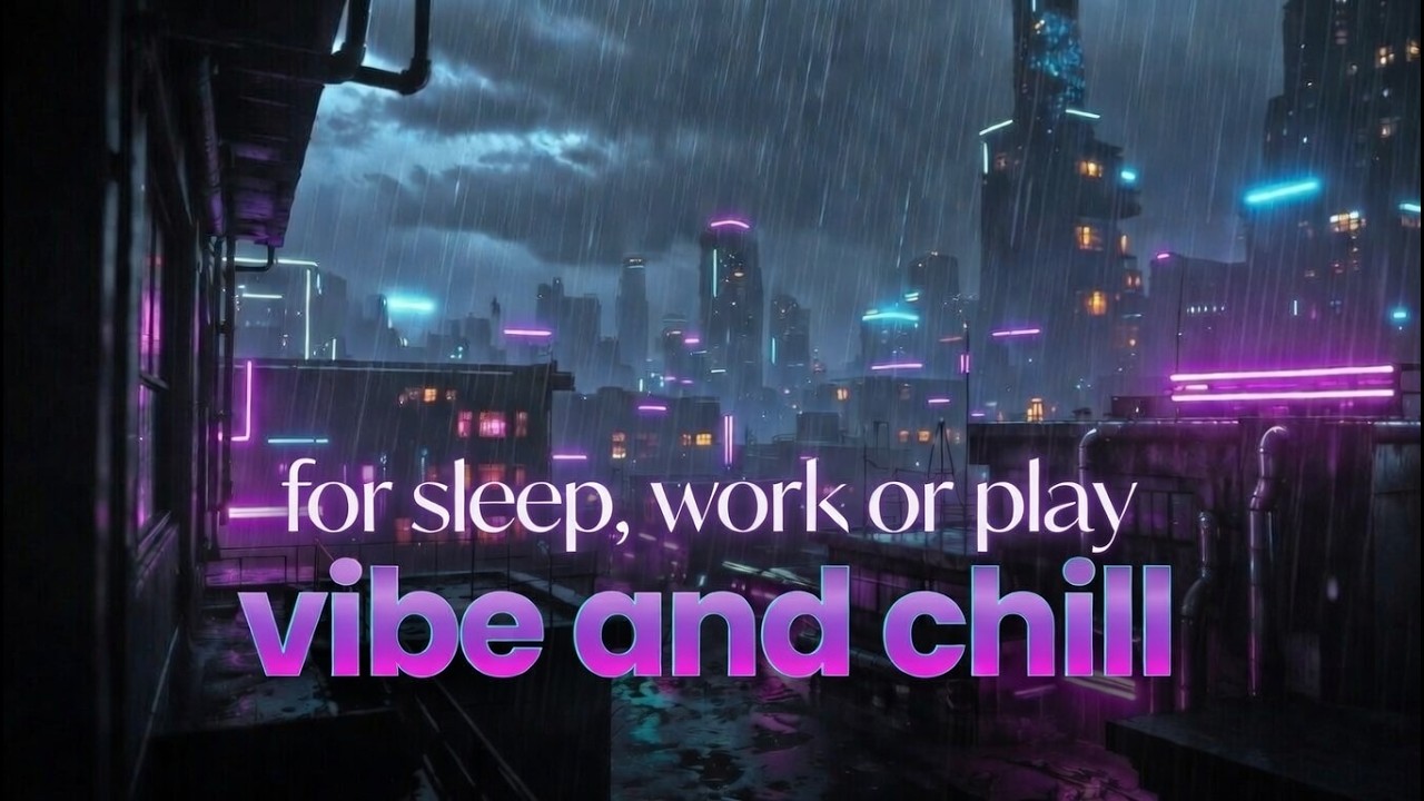 CHILL MUSIC - COSMIC and CYBERPUNK vibes - Relax and Chill for 1 hour! - Cyber vibes