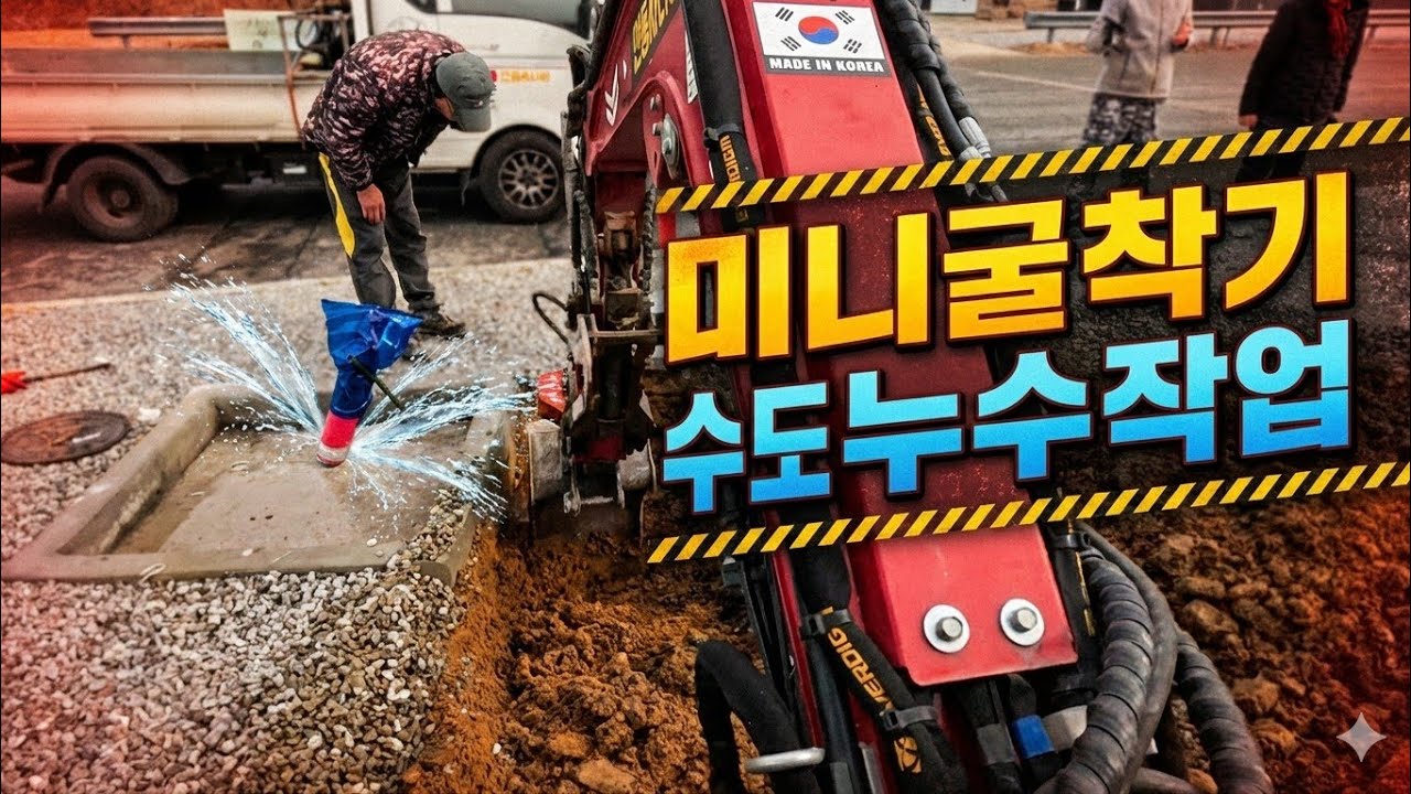 얀마 미니굴착기 017 - 설비작업(Yanmar Mini Excavator 017 - Waterworks)