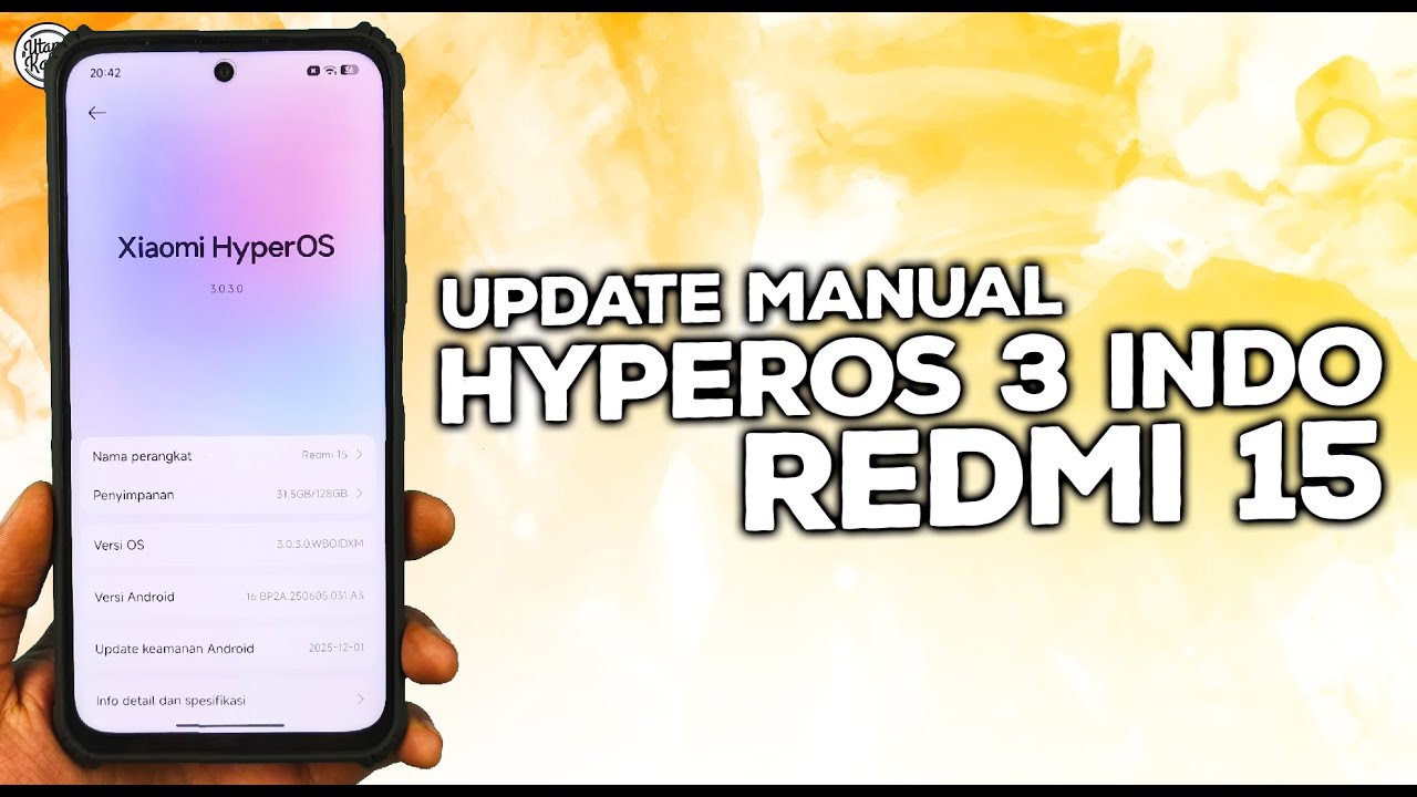REDMI 15 BELUM DAPAT HYPEROS 3? Ini Dia Cara Update Manual HyperOS 3 Indonesia di Redmi 15
