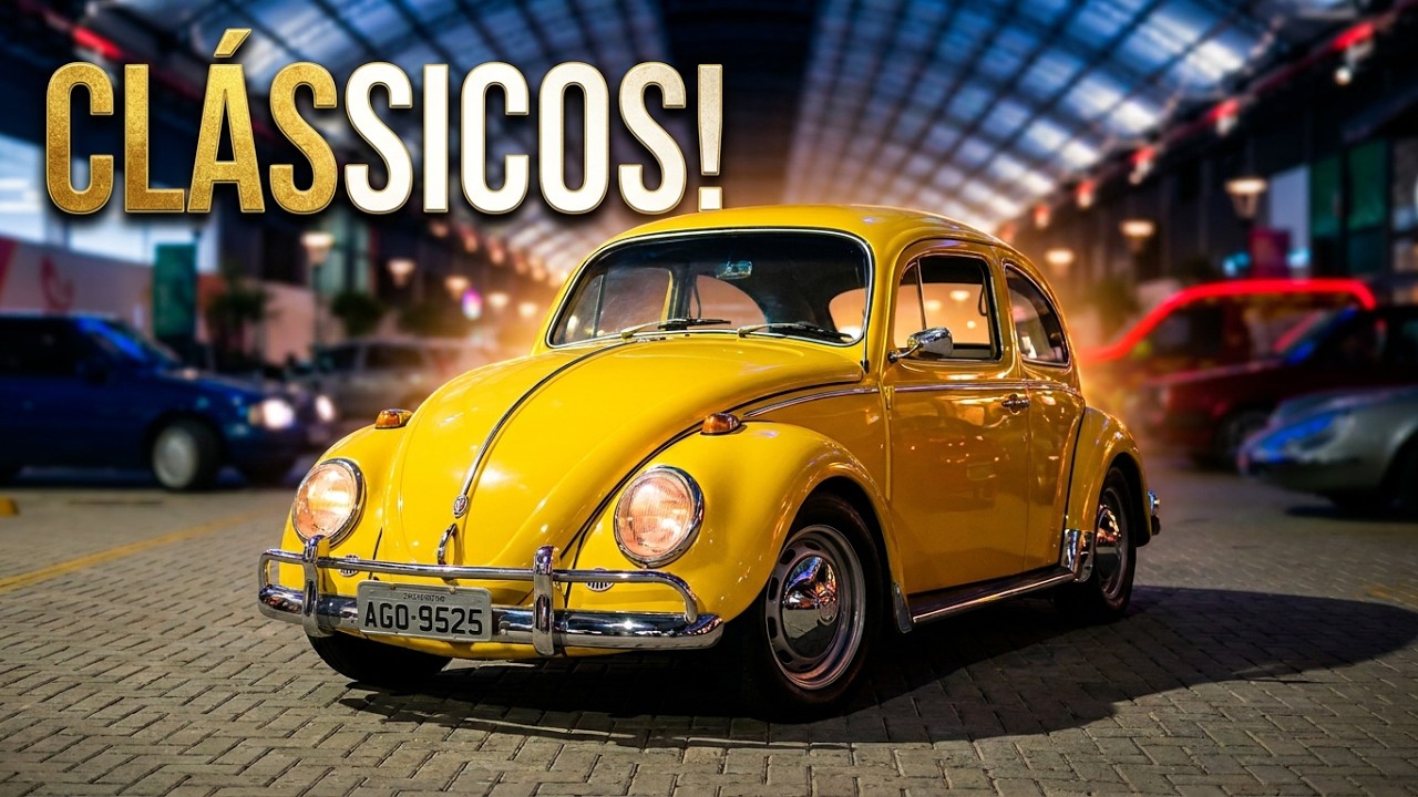 Evento de Carros Antigos no Copa open mall