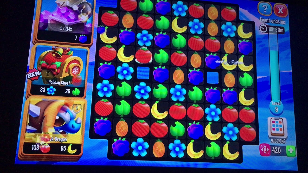 Dragon city Christmas holiday event puzzle mode