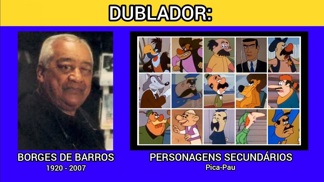 Homenagem ao dublador Borges de Barros