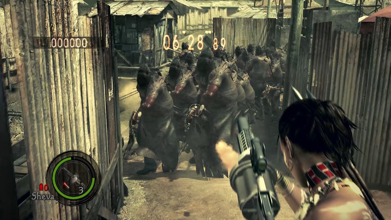 バイオ5 敵全員を「処刑マジニ」にしてみたwww Resident Evil 5 Mercenaries All Enemies Axe Executioner