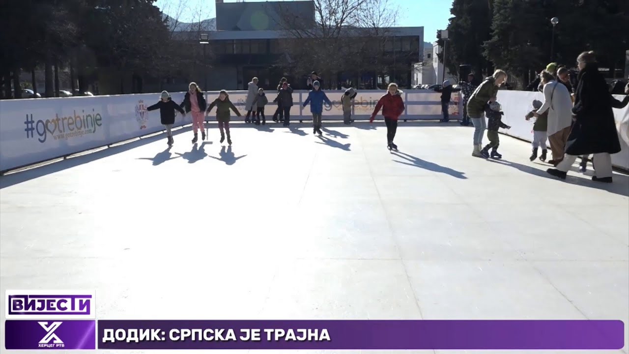 Zimska čarolija stigla u Trebinje: Otvoreno gradsko klizali&scaron;te