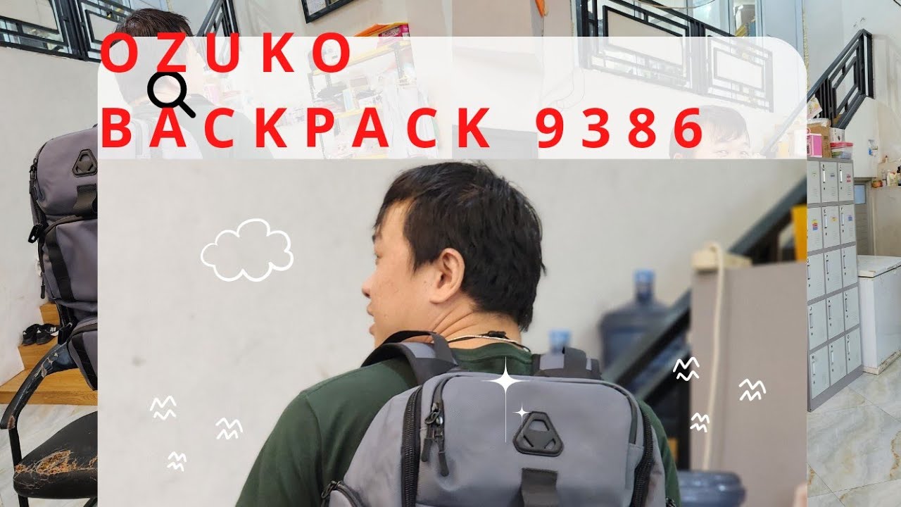 review tas backpack ozuko 9386