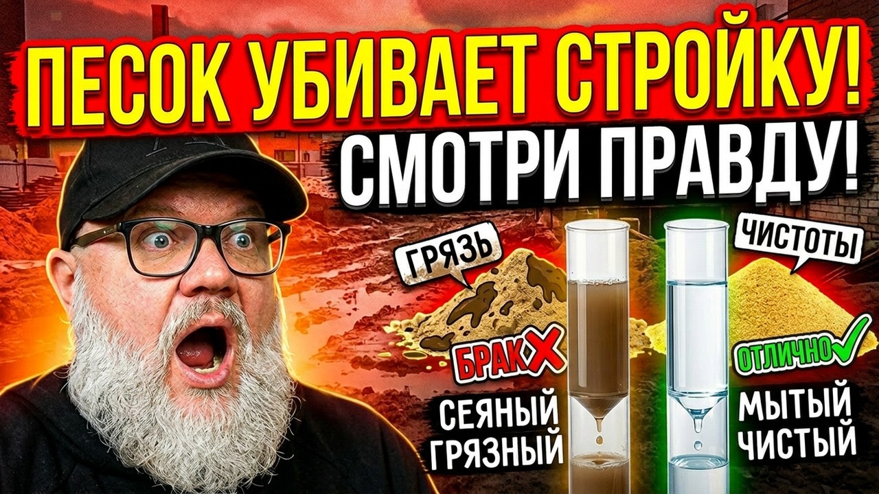 Вы не правильно выбирали песок для стройки / О каком песке молчат строители
