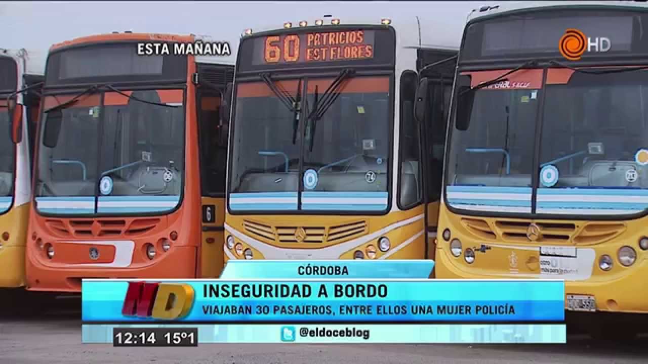 Asalto a colectivo y paro de choferes de Coniferal - Noticiero Doce