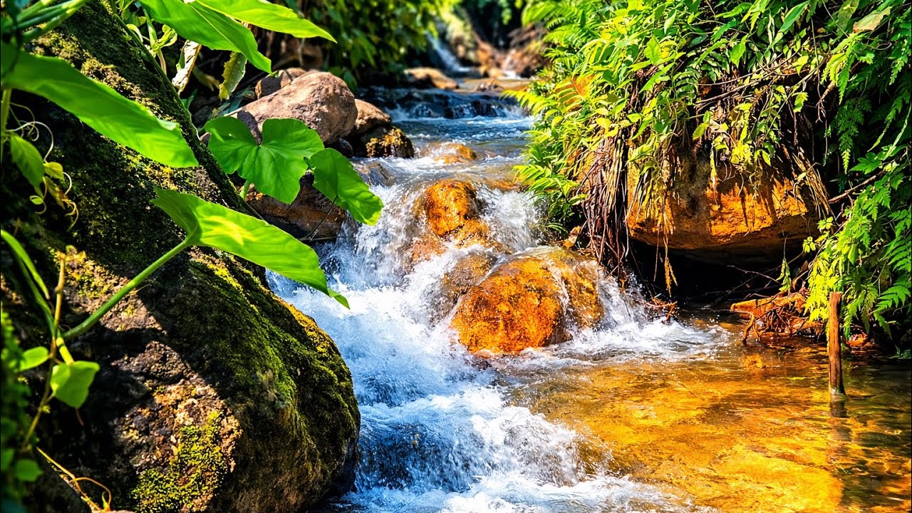 1 Hour Relaxing Forest Stream Sounds 🌿 Natural Water Flow for Deep Relaxation, Sleep & Stress Relief
