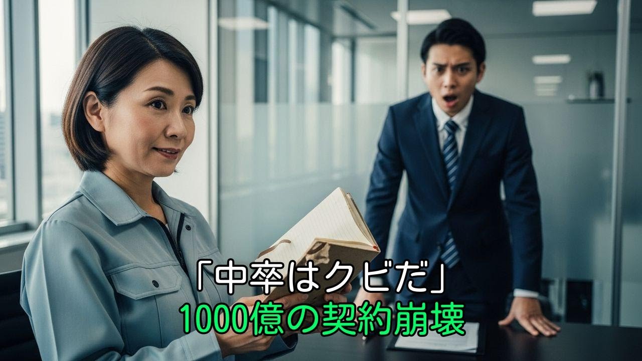 「中卒は消えろ」エリート部長が解雇した女性。翌日1000億の契約が白紙になり、部長の顔が凍りつく…