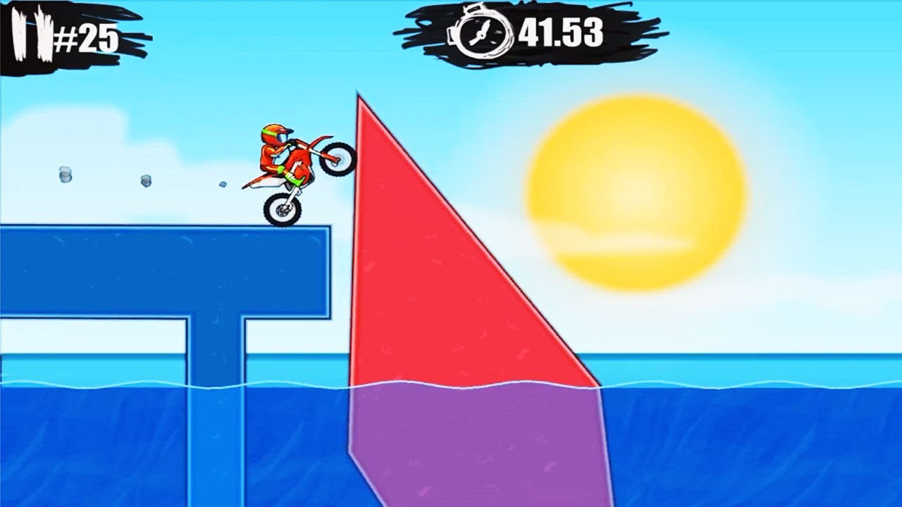 Moto X3M Bike Racing Games - Gameplay Walkthrough (iOS, Android) #5