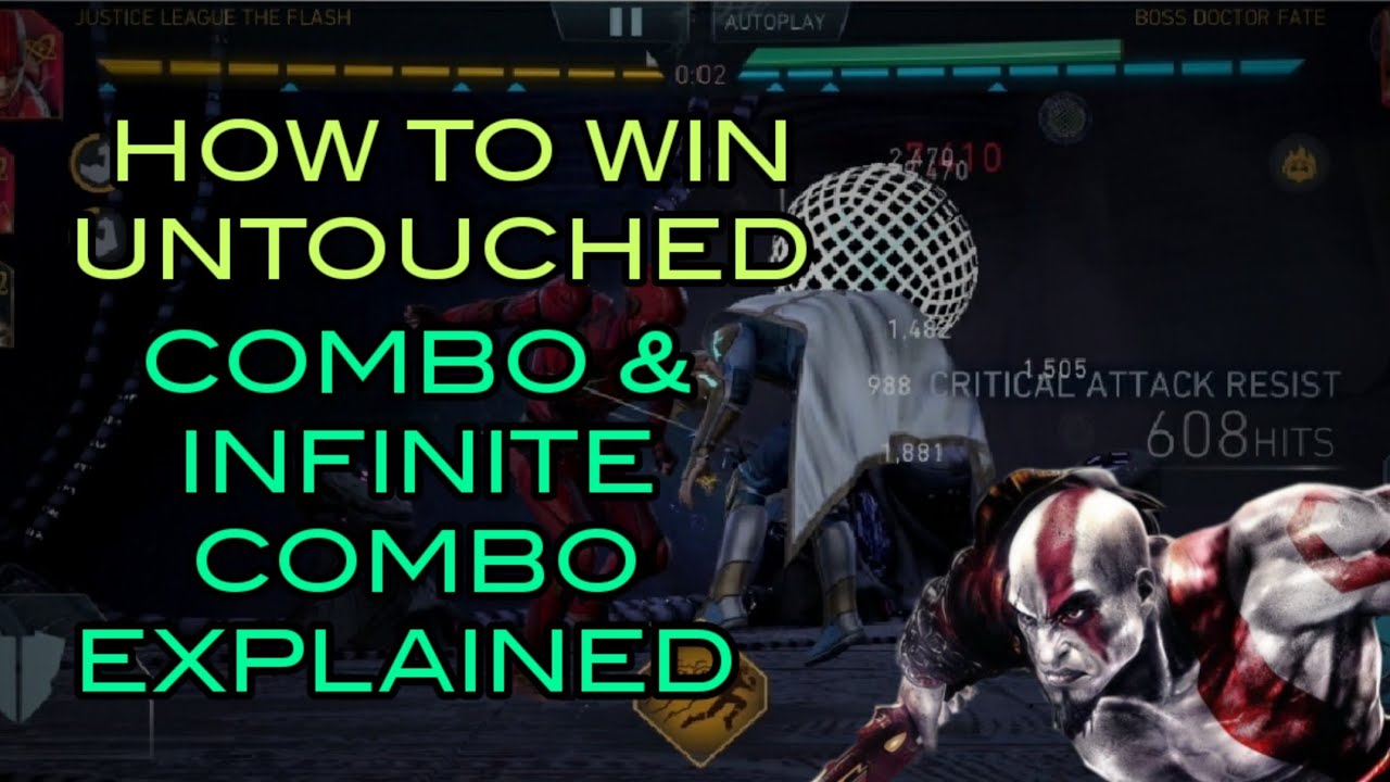 COMBO & INFINITE COMBO EXPLAINED, HOW TO AVOID SPECIALS & WIN WITH FULL HP  - INJUSTICE 2 MOBILE