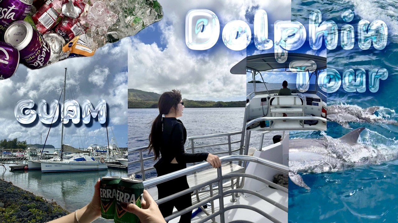 [GUAM 브이로그]ㅣ🐬돌고래가 보여ㅣ츠바키 조식 맛보기 ・ 에메랄드밸리 사진 잘 나오는 법📸 ・ 돌핀투어 뽕 뽑기❤️‍🔥 ・ 프리모피자 웨이팅 하는 법🍕 ・ 미국 피자는 다를까?
