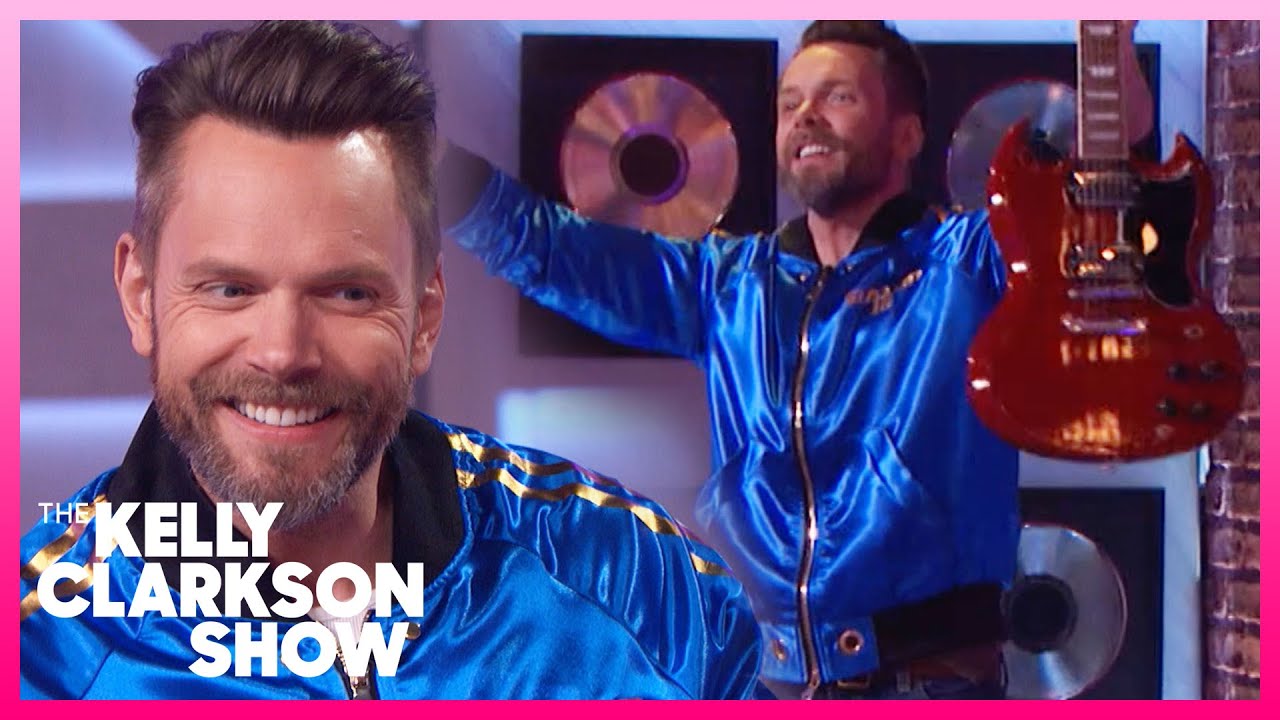 Joel McHale Interrupts Show To Steal Guitars From Set