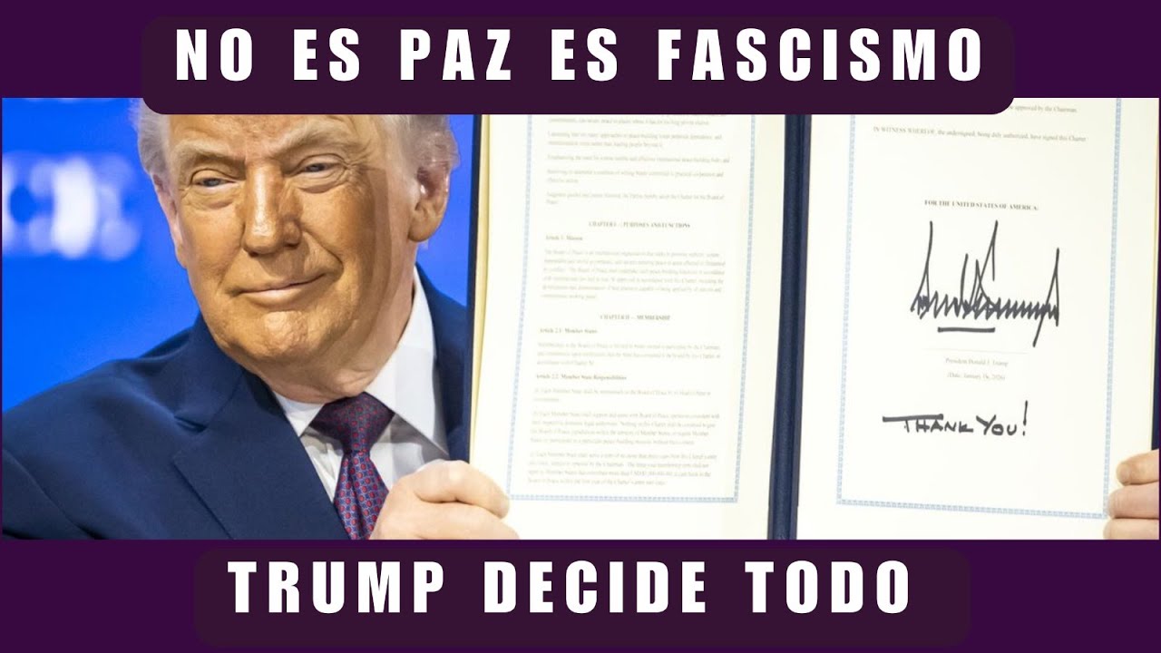 Trump y su Consejo de la Paz: cuando el fascismo decide el futuro de un pueblo