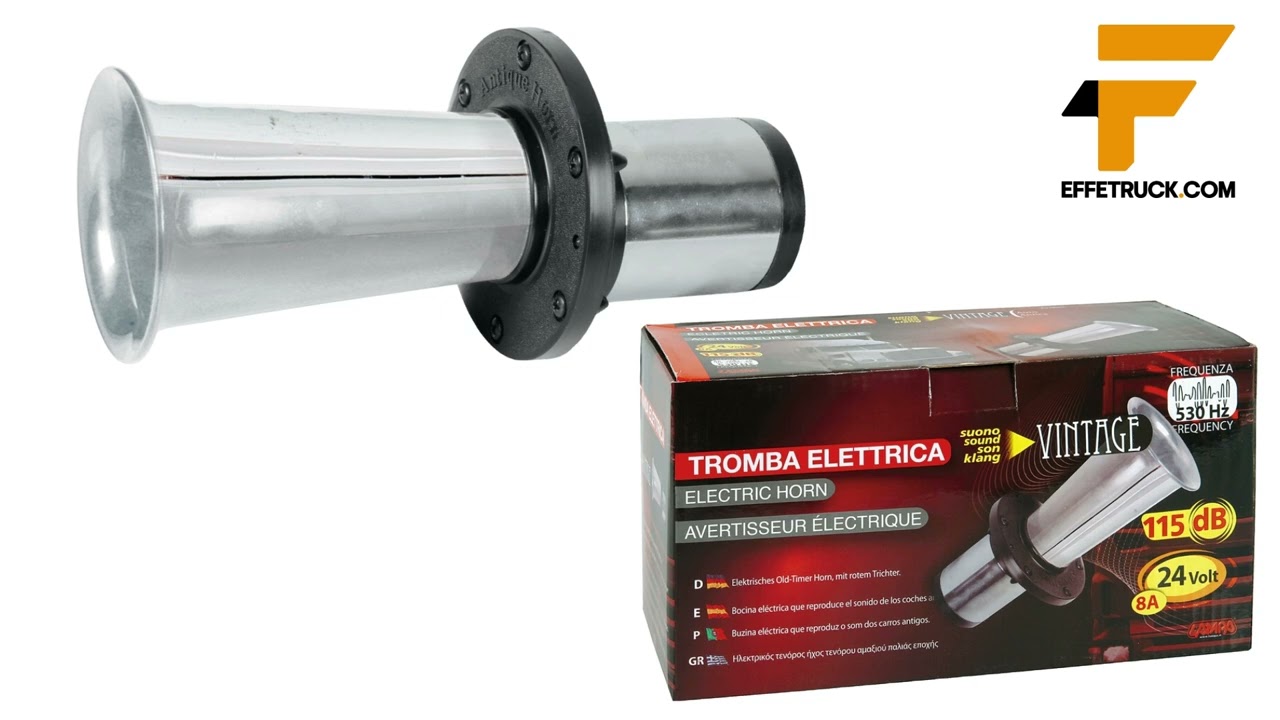 Tromba Vintage per Camion &ndash; 115 dB, 530 Hz | Suono Auto d&rsquo;Epoca