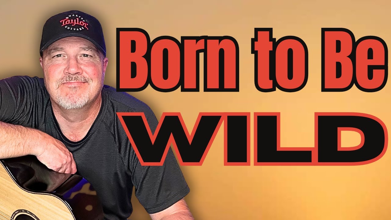 Как играть Born to Be Wild на акустической гитаре | Простой урок для начинающих