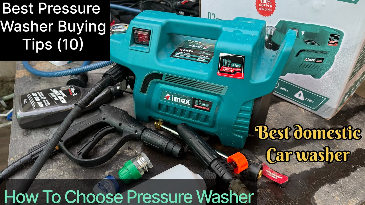 Best Domestic Pressure Washer || 10 Expert Tips || Aimex D7 Pressure Washer Full Detailed Video Demo