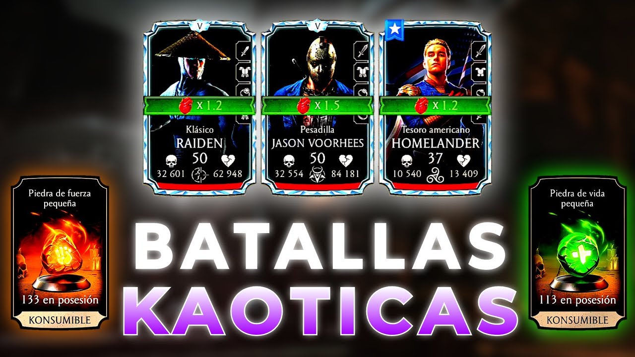 Jugando la Kripta en Modo Kaótico sin Konsumibles de Daño y Salud MK Mobile 